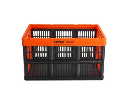 Zložiteľné plastové úložné koše 45L, 3 ks, s rukoväťami, stohovateľné