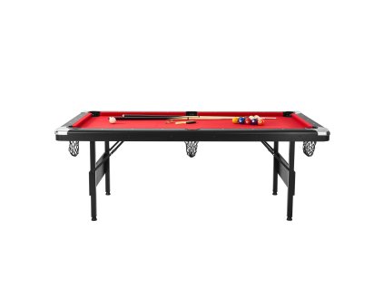 Biliardový stôl 213 cm, skladací prenosný, set s guličkami a tágami