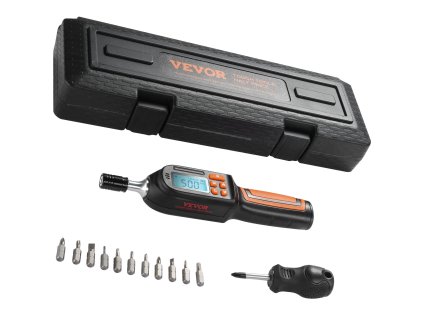 Digitálny momentový skrutkovač 0,30–7,98 N·m, 0,01 N·m, s lcd