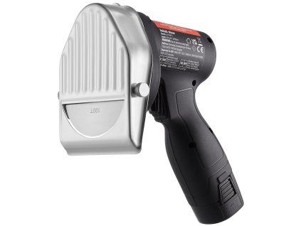 Elektrický batériový nôž na šavarmu 80W Φ4"/100mm nerez 2 čepele 0-8mm