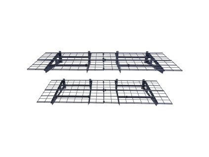 Garážové nástenné police, 2 ks, 6×2 ft, nosnosť celkovo 1000 lbs