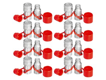 Hydraulické rýchlospojky 1/2" telo 1/2" NPT 27.6 MPa ISO 16028 8 párov