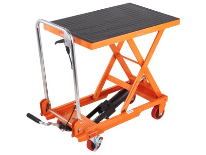 Hydraulický zdvíhací vozík 330lbs, zdvih 28.5", manuálny, 4 kolieska