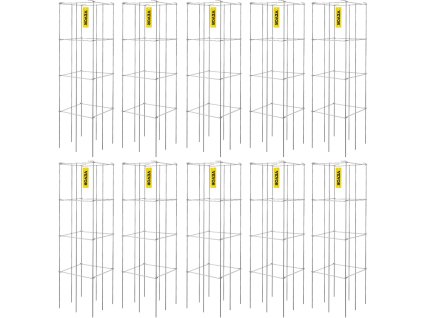 Klietka na paradajky 11.8"×11.8"×46.1", 10 ks, pvc potiahnutá oceľ