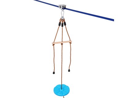 Lanová zjazdová dráha 52 ft, nosnosť do 500 lb, s sedadlom a postrojom