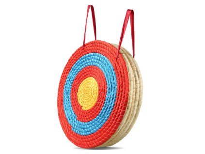 Lukostrelecký terč 5 vrstiev 51 cm slamený kruhový ručne vyrobený