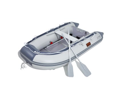 Nafukovací čln 4 os, nosnosť 1000 lbs, drevená podlaha, al. lavička