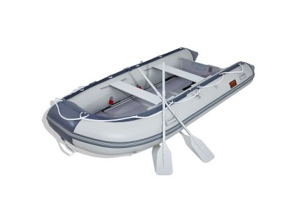 Nafukovací čln 6 osôb, drevená podlaha, hliníková lavička, 1500 lbs