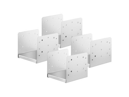 Nastaviteľná kotva na stĺp 203.2×203.2 mm, vnútorné 198×185 mm, nerez