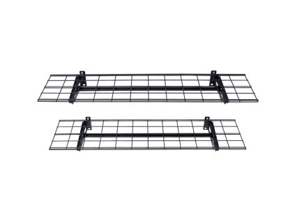 Nástenné police do garáže 2 ks 4×1 ft nosnosť 400 lbs celkovo