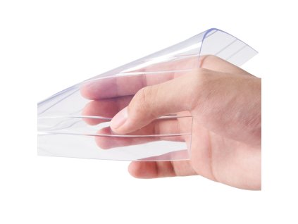 Pásy z pvc do dverí 100'×12"×0.12" priehľadné rebrované na rolke