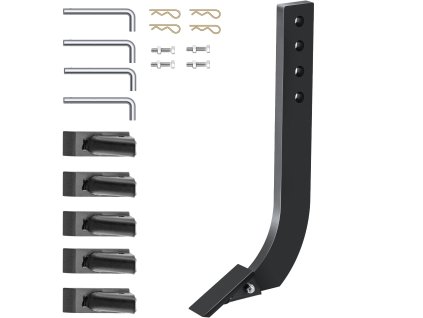 Ryhovací nástavec na box blade 18", odnímateľné zuby, 4 ks, s čapmi