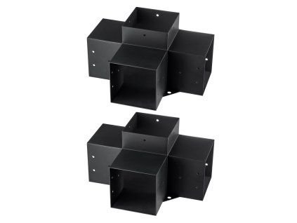 Sada 4-cestných rohových držiakov na stĺpy 6''×6'' vnút. 5.6×5.6, 2 ks