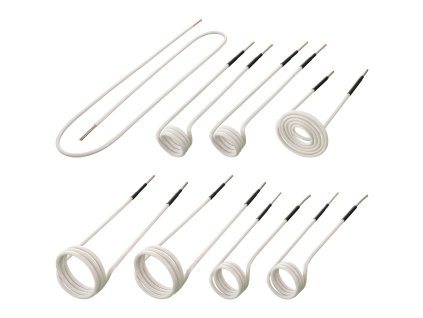 Sada indukčných cievok 8 ks, rôzne dĺžky, tepelne odolné, flexibilné