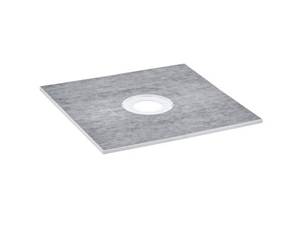 Sprchová vanička 914×914mm eps s centrálnym odtokom 160mm, 2 fólie