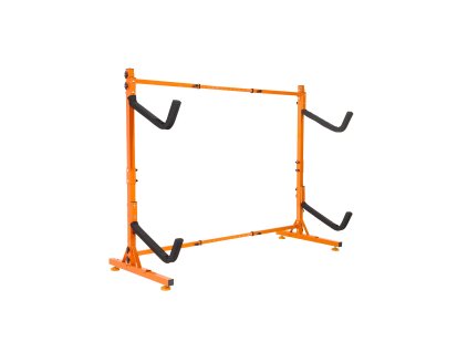 Stojan na 2 kajaky, oceľový s polstrovanými ramenami, nosnosť 175LBS