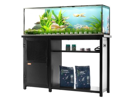 Stojan pod akvárium 75 gallon, 52×19.7×32.3 in, s skrinkou a panelom