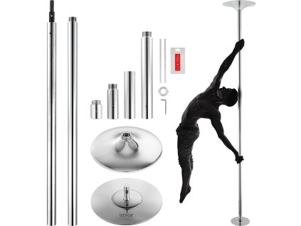 Tanečná tyč 45 mm nerezová, otočno-statická, prenosná, nastaviteľná