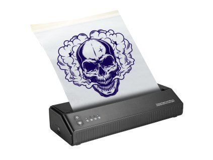 Tlačiareň tetovacích šablón bezdrôtová, 10 ks papiera mobil/tablet/PC