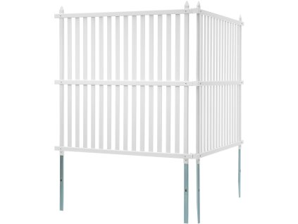 Vinylové súkromné plotové panely 48×48", 2 ks, na klimatizáciu a odpad