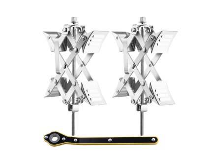 X-tvarová zarážka kolesa pre karavany, 1.5"-10", 2 sady, ráčna a obal