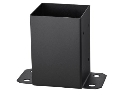 Základňa pre drevený stĺpik 101.6×101.6mm, 91×91mm, 10 ks matná čierna