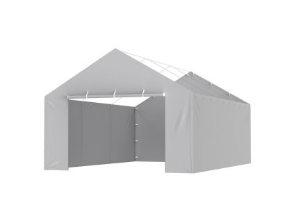 Bočná plachta na prístrešok 13×20 ft, vodeodolná, uv ochrana, sivá