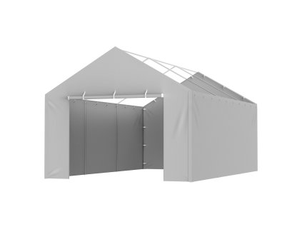 Bočná plachta prístrešku 12×20 ft, vodotesná, uv ochrana, šedá