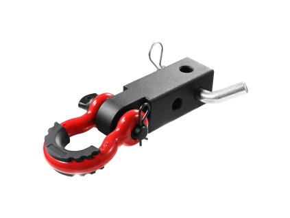 D-šekla do ťažného zariadenia 2" 66000 lbs s poistným čapom, hliník