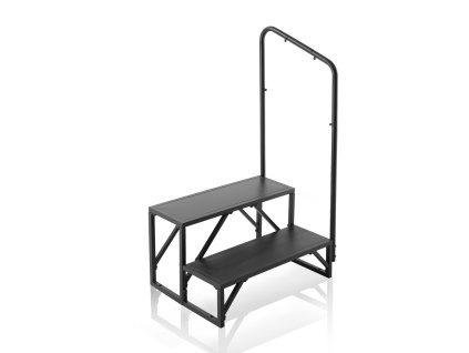 Dvojstupňové schodíky pre rv s madlom, 440 LBS/199.6 kg, protišmykové