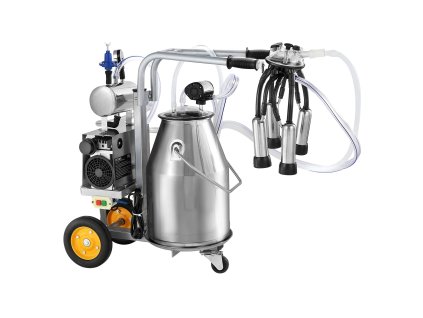 Elektrická dojacia jednotka pre kravy s nádržou 25L nerez 304