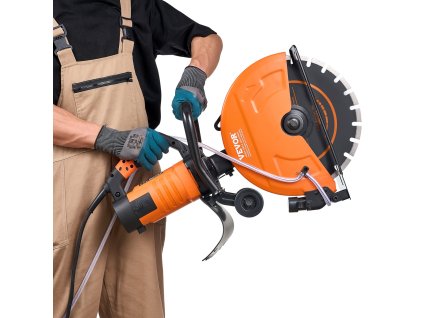 Elektrická rezačka betónu 14"/35,6 cm mokré/suché s pumpou a kotúčom