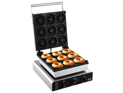 Elektrický stroj na šišky 2000W, 9 dier, nepriľnavý povrch, 50-300℃