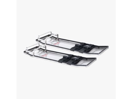 Kolenné dosky, nerezové, 28''×8'', pár s popruhmi na betón a cement