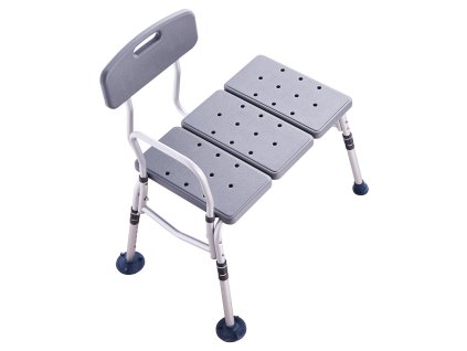 Lavička do vane nastaviteľná, protišmyková s opierkami, nosnosť 400lbs