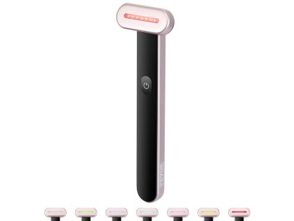 Led prístroj na tvár a krk 7 LED červené svetlo, mikroprúd, ohrievanie