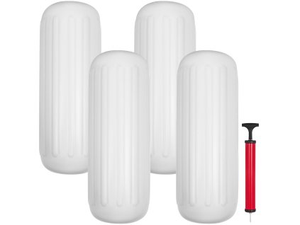 Lodné nárazníky 4 ks rebrované 10"×28" so stredovým otvorom