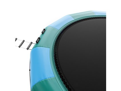 Nafukovacia trampolína na vodu 15ft s 3-stupňovým rebríkom a el pumpou