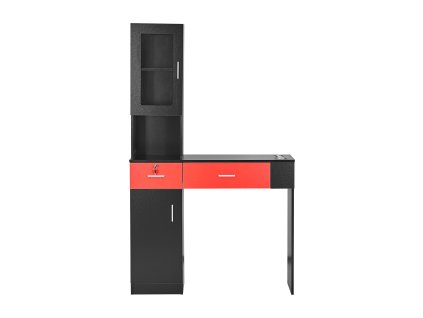 Nástenná kadernícka stanica 1 skriňa, 3 priehradky, 2 zásuvky