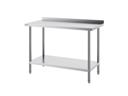 Nerezový pracovný stôl 24×48×36 inch, nastaviteľná výška, komerčný