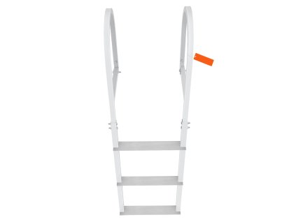 Odnímateľný rebrík na mólo 3 stupne, 500 lbs, hliník, 3.1'' široký