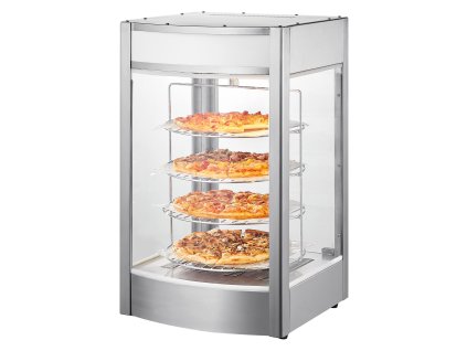 Ohrievač pizze 4-poschodový pre 14" pizze, 30℃–85℃ s rotačnou parou