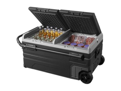 Prenosná autochladnička 95 L duálna zóna -4℉–68℉ 12/24V DC kompresor