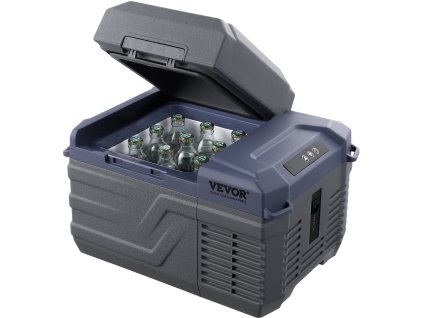 Prenosná kompresorová autochladnička 12 l, -4℉–68℉, 12/24V DC/100–240V AC