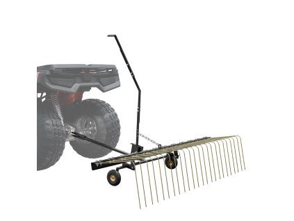 Prívesný vertikutátor 60-inch, 24 oceľových zubov, pre ATV a kosačku