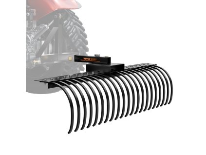 Prívesný vyhrabávač trávnika, 21 oceľových cievkových tŕňov, 60"