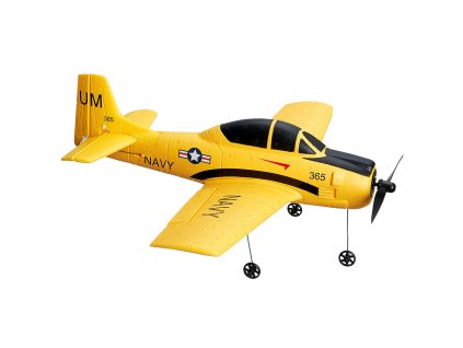 Rc lietadlo 2.4 ghz 4 kanály 6-osý gyroskop, rtf, 2 batérie pre deti