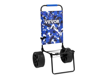 Skladací plážový vozík 15.4"×15.7" plocha, 10" PE kolesá nosnosť 69LBS