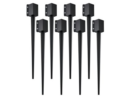 Stĺpiková kotva do zeme 8 ks, 36×4×4" vnútorný priemer 3.5×3.5"