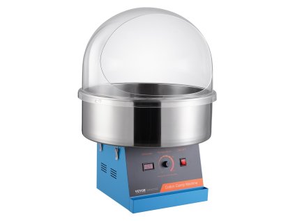 Stroj na cukrovú vatu 1000W s nerezovou miskou, krytom a naberačkou